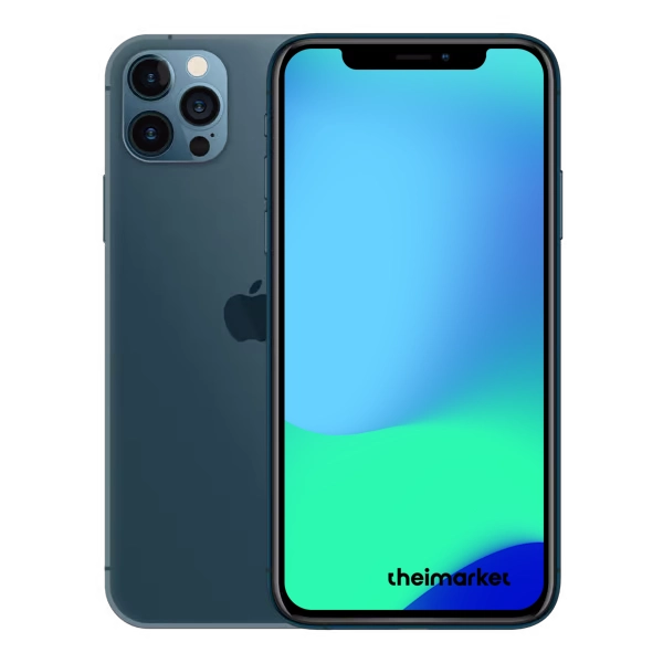 iphone 12 pro pacific blue back and front side