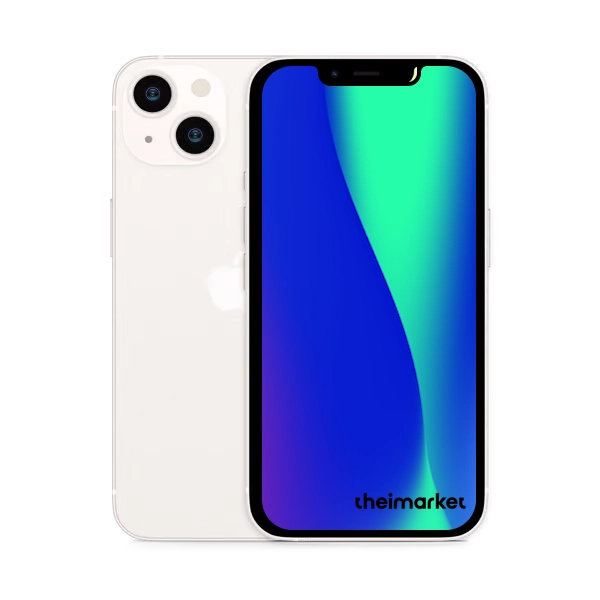 iphone 13 mini starlight back and front side