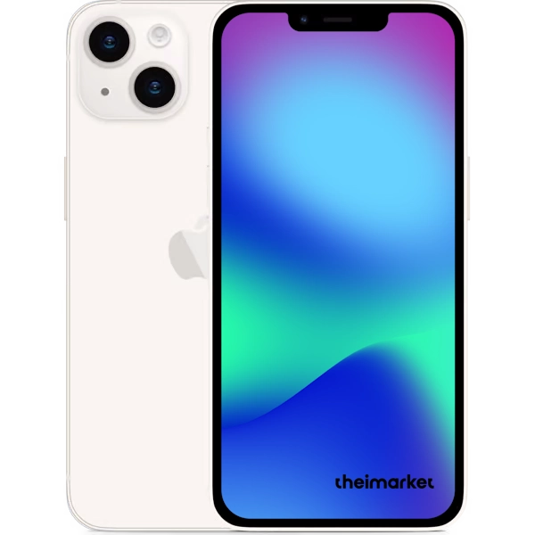 iphone 14 plus starlight back and front side