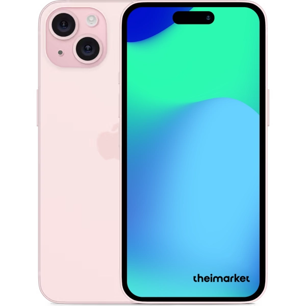iphone 15 plus pink front and back side