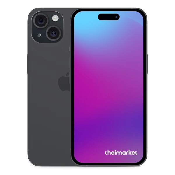 iphone 15 black back and front side